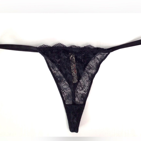 New Free People Intimates Black Thong - Picture 2 of 7